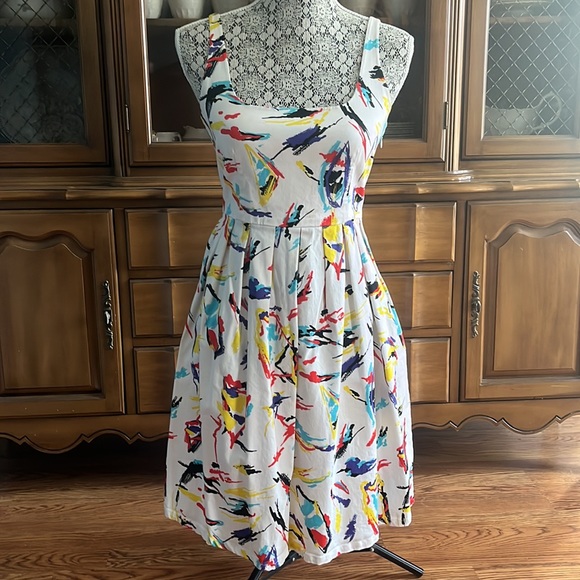 BB Dakota Colorful Spring Dress Size Small - Picture 7 of 7
